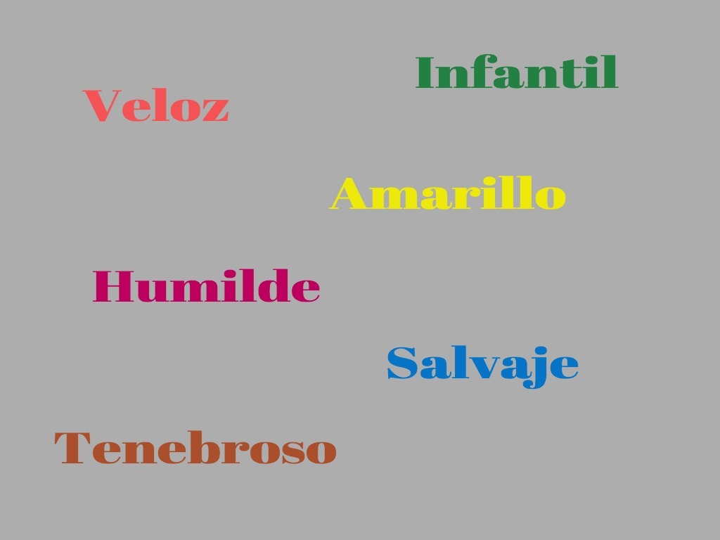 Ejemplos de oraciones con adjetivos